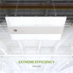 ASD LED Linear High Bay Light Fixture, Commercial Shop Lighting | 3CCT, Dimmable, Power Adjustable, DLC Premium, UL Listed | 320W 51000LM 3500-5000K 200-480V | Warehouse, Garage, Workshop Lamp | White