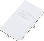 Andalus Auto Registration & Insurance Card Holder Pack of 2, Waterproof Essential Car Registration Holder with Hook & Loop Closure, Perfect for Every Vehicles Glove Boxes (White - 9.5" x 5.15")