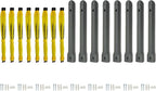 Caution Wet Floor Sign with Storage Tube, 20In Pop Up Wet Safety Signs 8Pcs Floor Safety Sign Warning Caution Cone for Restaurant, Commercial & Office Use