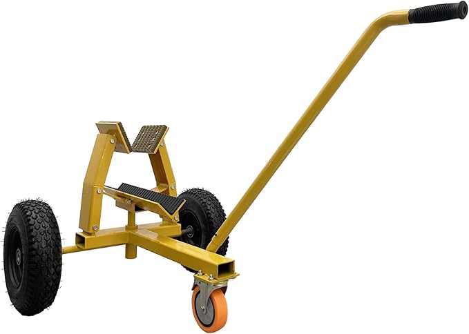 880LB Marble Slab Handling Truck, Heavy-Duty Stone Plate Mover with Thickened Steel Tires for Granite and Stone Transport
