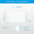 Self-Sealing Laminating Pouches, 5.4" x 7.4'', 18mil, 20 Pack, Easy-to-Use, No Machine Needed, Preserve Photos, Cards & More, Durable, Waterproof Seal, Ideal for Home, Office & School Use