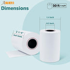 AUEAR, Thermal Cash Register POS Paper Rolls, 2 1/4" x 50' - BPA Free (100 Pack)