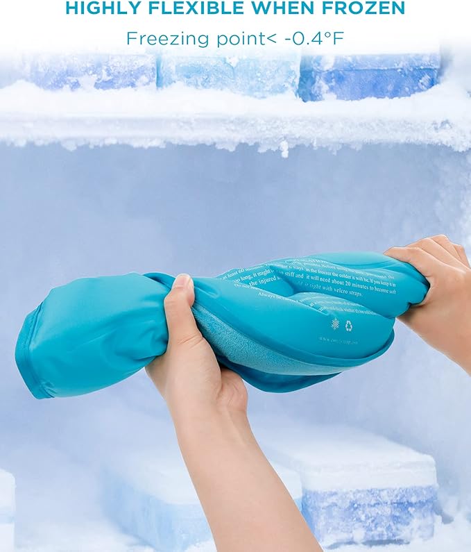 Comfytemp Ice Pack for Neck Shoulders Pain Relief, FSA Approved HSA, Resuable Large Gel Shoulder Cooling Wrap for Upper Back, Cold Compress Physical Therapy for Cervical Injuries, Men Women Gift
