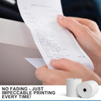 3 1/8 x 230ft Thermal Paper 20 Rolls - 80mm Receipt Cash Register Paper, Fits Credit Card POS Square Terminal Printer - Fits Star Micronics TSP100 TSP143 Epson