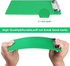 2 PCS Green Plastic Clipboard with Pen Holder,Nursing Clipboard Standard Letter A4 Size,Thickened Clip Boards 8.5x11,Hanging Clipboards for Women Kids Students School Office Home