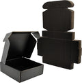 Small Black Shipping Boxes for Small Business Pack of 25-8x8x4 inches Cardboard Corrugated Mailer Boxes for Shipping Packaging Craft Gifts Giving Products