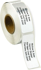 Personalized Return Address Labels, Roll of 250 Silver Foil Self-Adhesive Labels Without Dispenser, Customize with Name & Shipping Address, Colorful Images