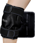 REVIX Ice Wrap for Knee Discomfort, Reusable Knee Ice Pack Wrap with Cold Compress Therapy for Muscle Ache, Promotes Post-Workout Recovery, Soft Plush Lining, Black