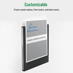 Office Essentials Economy View 3 Ring Binders, 0.5" Round Rings, 0.7" Spine, 100-Sheet Capacity, White Binders, Ideal for Occasional Use and Light Referencing (4-Pack of 03124)