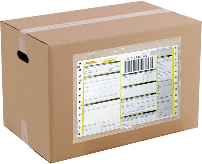 RyhamPaper Packing List Envelopes, Clear 6” x 9” Self Adhesive Shipping Labels Envelope Pouches (200 PCS)
