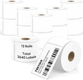 Compatible DYMO 30323 (2-1/8" x 4") Shipping Labels, Direct Thermal Name Badge Label Replacement for DYMO LabelWriter 450, 4XL, Rollo, Zebra (12 Rolls / 2640 Labels), TRSTGIX