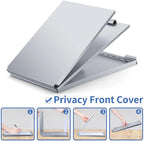 Aluminum Clipboard with Storage, Form Holder Steel Stainless Binder with Metal High Capacity Clip,Heavy Duty Made for Nurses Medical Personnel Jobsite Professionals Stationery Items