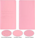 Cacturism Car Registration and Insurance Holder, Car Accessories Vehicle Glove Box Car Organizer Women Car Accessories with Magnetic Shut for Cards, Essential Document, Driver License, Pink