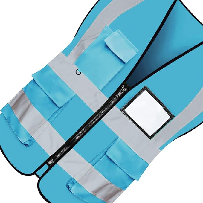 BeautyWill Custom Logo Safety Vest Class2 High Visibility Reflective Vest Breathable Construction Vest