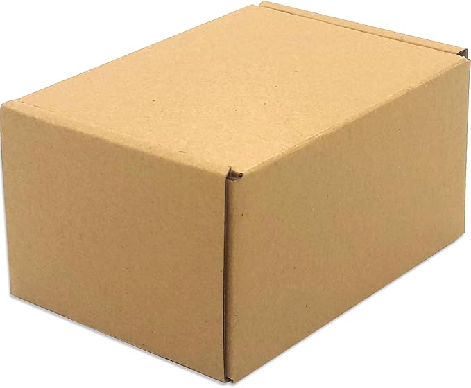 Small Brown Shipping Boxes for Small Business Pack of 25-6x4x3 inches Cardboard Corrugated Mailer Boxes for Shipping Packaging Craft Gifts Giving Products