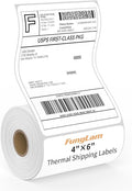 FungLam 4"X6" Thermal Shipping Labels, 4X6 Labels,White Mailing Shipping Labels, Perforated, 250 Labels,Compatible with iDPRT, JADENS and Rollo.