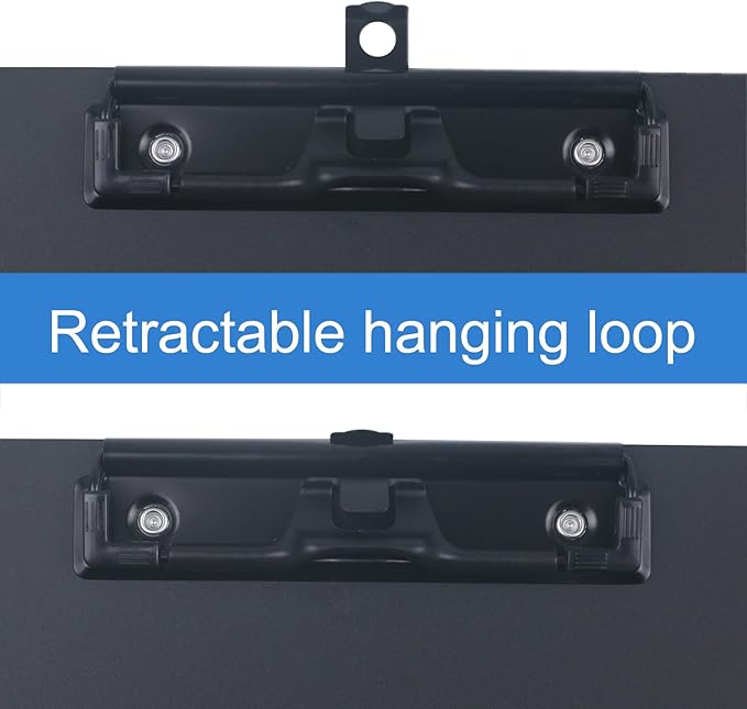 Acocony 11x17 Clipboard Aluminium with Pen Holder Extra Large Clipboard Landscape Super Hard 11 x 17 Clipping Board Black Pack of 1