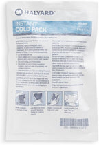 HALYARD Instant Cold Pack Disposable Cold Compress Ice Packs w/Flocking for Swelling Injuries Toothaches Sprains Strains 6 x 9 Inches, 24 Packs Per Case - 51788