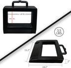 ROBLOCK Rubber Pallet Jack Chock Heavy Duty Wheel Chock, Pallet Jack Stopper for Truck 14.2" Length x 11.2" Width x 2" Height (1 Pack, Black)