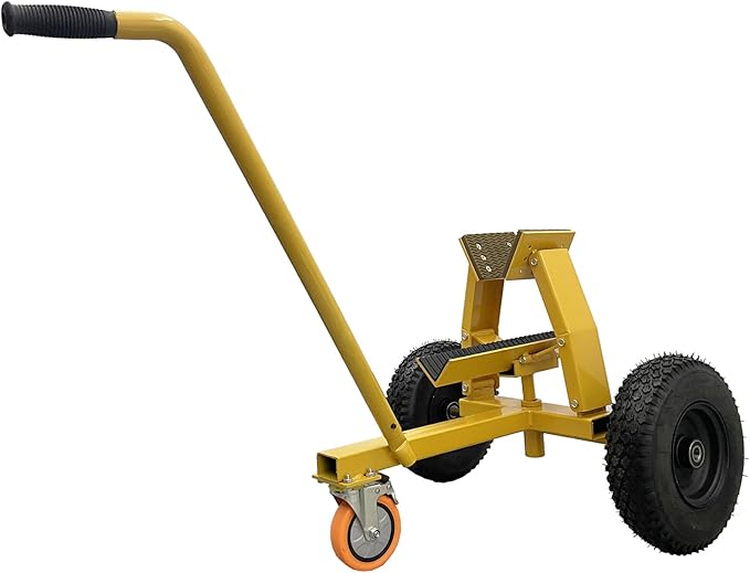 880LB Marble Slab Handling Truck, Heavy-Duty Stone Plate Mover with Thickened Steel Tires for Granite and Stone Transport