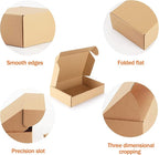 PHAREGE 9x6x2 inch Shipping Boxes Bulk 50 Pack Brown, Tab Lock Tuck Top Mailer Boxes for Packaging Small Business, Small Cardboard Gift Boxes for Wrapping Mailing Present