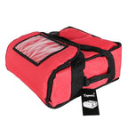 Pizza Bag, Thermal Pizza Delivery Bags Insulated Pizza Delivery Bag Pizza Boxes Professional Warmer Carrier Moisture Free for 3-12" or 3-14" (Red, 15"X15"X7")