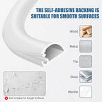 Silicone Wall Wire Hider, Side Open Wire Covers for Cords on Wall, 10FT Self-Adhesive Flexible Cord Hider for Mounted TV, Home Office, Cavity 0.63" W x 0.31" H