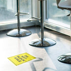Do Not Block Floor Decals Aisle Yellow Anti-Slip Vertical Shape Lifestyle Industrial Door Signs Stickers 36Inches Longer Side