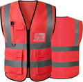 Tydon Guardian Reflective Safety Vest for Women Men High Visibility Security With Pocket Zipper Front Meet ANSI/ISEA Standard