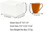PETAFLOP Shipping Boxes 6x6x6 Corrugated Cardboard Boxes Small Mailing Box, 25 Pack