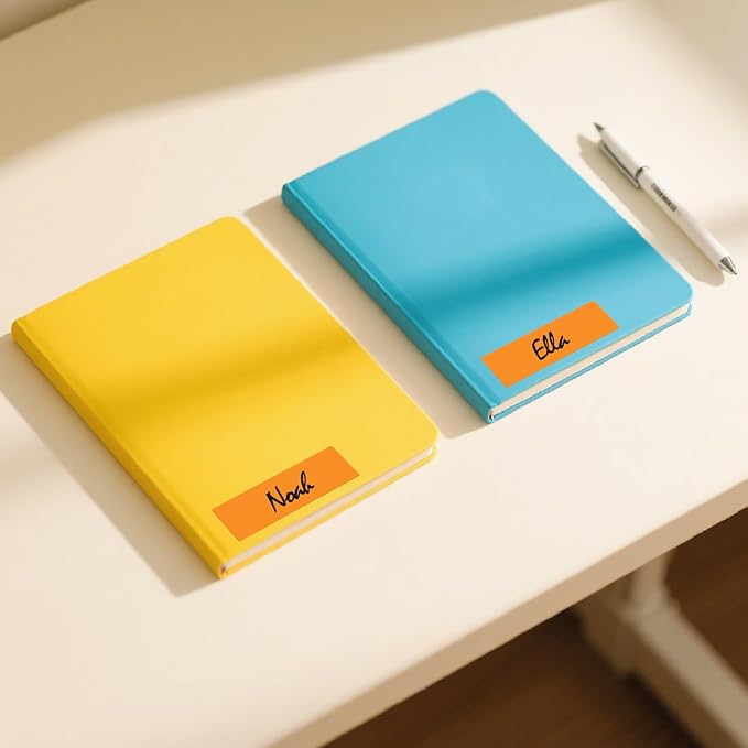 3 × 1 Inches Orange Rectangle Color Coding Labels 1000 PCS, Self-Adhesive Writable Waterproof Vinyl Blank Sticker Roll for Office Home School Business