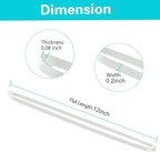 Large Heavy Duty Latex Rubber Bands 12 Inches Trash Can Bands Strong Elastic Bands for Office Supply, File Folders, Cat Litter Box, 60 Pack (White)