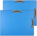 Acocony 11x17 Clipboard Double Clip Super Tough Extra Large Clipboard Not Fragile Low Profile Clip 11 x 17 Clipping PP Plastic Blue Pack of 2