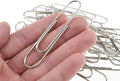 HAHIYO Paperclips Nonskid Extra Large Sturdy 3” Length Paper Clips with Ridges Non Skid Heavy Duty Tight Grip Thick Rust Proof Reusable Metal Bright Silver for Home Office School 40 Pack