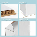 WIFTREY 6x6x6 White Shipping Boxes 20 Pack for Small Business, Small Corrugated Cardboard Mailer Boxes for Mailing, Packing