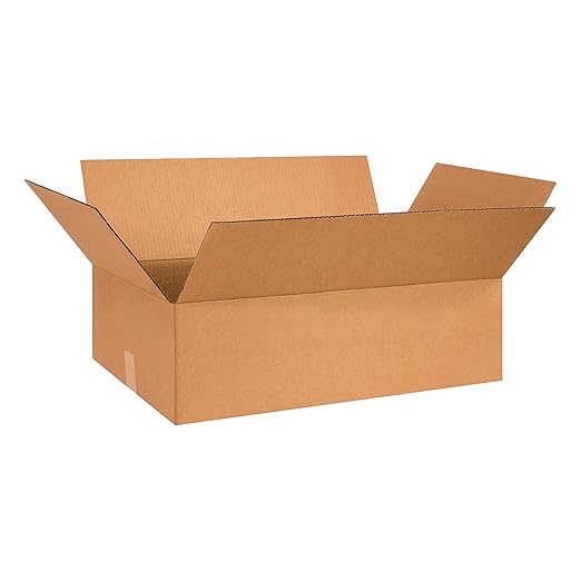 TAPE LOGIC 26x15x5 Flat Corrugated Boxes, Flat, 26L x 15W x 5H, Pack of 20 | Shipping, Packaging, Moving, Storage Box for Home or Business, Strong Wholesale Bulk Boxes
