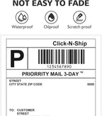 DGBDPACK Fanfold Direct Thermal Shipping Labels 4''x6'' 2400 Labels/8 Stacks (300 Pcs per Stack), Compatible with Zebra Rollo Beeprt Printer Ultra Adhesive