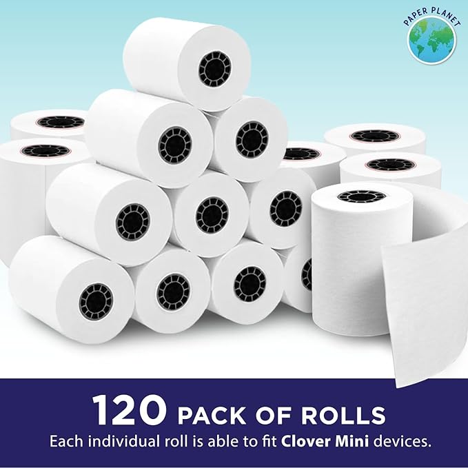 Thermal Paper for Clover Mini Thermal Printer by Paper Planet | C200 C300 C301 C302 C305 | 120 Rolls