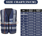6XL 7XL 8XL navy amazon safety vest for man