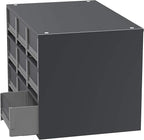 Akro-Mils Steel Garage Storage Cabinet, Small Parts Organizer Metal Cabinet for Hardware, Nails, Screws, Bolts, Nuts, and More, 17" W x 11" D x 11" H, 9-Drawer, Gray Cabinet/Gray Drawers (19909)