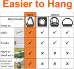 Extension Cord Organizer(8 Pack), Garage Organization and Storage, 16-Inch(Unfolded) Heavy Duty Storage Strap for Extension Cord Within 100ft or Hoses Within 35ft, with Triangle Buckle for Hanging