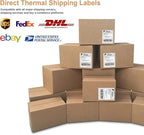 4 x 6 Inches Thermal Labels Fanfold Direct with Perforations for Thermal Printer, Permanent Adhesive Smoothly Printing Compatible Zebra/Rollo Thermal Label Printer (1000 Sheets)