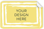 5-1000 Custom Vinyl Stickers - Upload Your own Image, Text, Design, Logo - Personalized Logo Labels for Handmade, Packaging, Bottle, Jars, Candle, Brand Stickers (Lemon Swirls, 4x2)