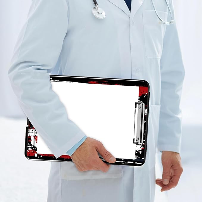 Side Opening Clipboard with Storage and Pen Holder, Heavy Duty Contractor Clip Board with Large Capacity, Personalized Teachers Nurses Large Clipboards, American Flag