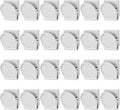 VNDUEEY White Magnetic Clips, 24 Pcs Fridge Magnets Whiteboard Magnets, Refrigerator Magnets Metal Clips for Locker Photo Displays, Heavy Duty Magnetic Paper Holder Classroom Teacher Supplies