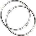 OWLKELA 2 Inch 30 Pack Loose Leaf Binder Rings, Keychain Key Ring with Metal Nickel Plated for Index Cards, Ideal for School, Home, or Office