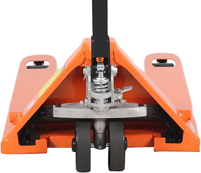 T Tory Carrier Pallet Jack, 6600 Lb. Capacity 27 x 48 Forks Mannual Pallet Truck, Hand Trucks with Replacement Load Wheels