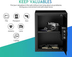RPNB Deluxe Safe and Lock Box,Digital Keypad Safe Box,Steel Alloy Small Safes, Keypad Lock,Perfect for Home Office Hotel Business Jewelry Cash Use Storage,1.52 Cubic Feet