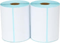 L LIKED 500 PCS 4"x6" Thermal Shipping Labels -250 Labels/Roll, White Perforated Strong Adhesive, Direct Thermal Labels, 2 Rolls