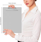 Mimorou 16 Pcs Metal Clipboard Heavy Duty Aluminum Clipboards 12 x 9 Inch Metal Clip Board with Low Profile Clip A4 Letter Size Document Holder for Office School Medical Jobsite Laboratory